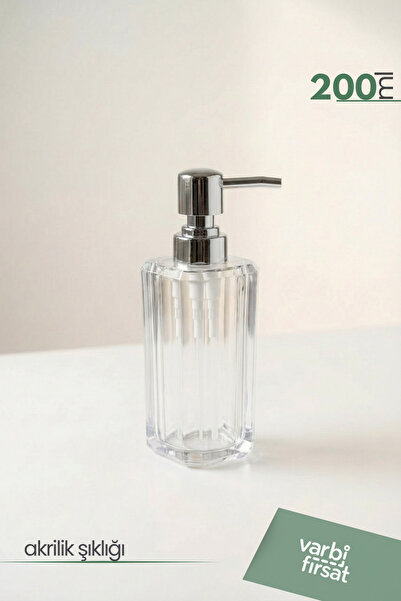 Varbifırsat Acrylic Square Liquid Soap Dispensers 200 ml |   Modern Decorativ...