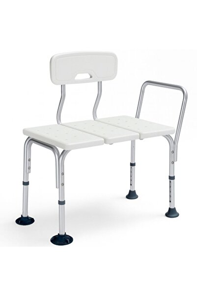 Linomag Bancă de baie, Linomag®, înălțime reglabilă 69,5 cm, spătar/mâner int...