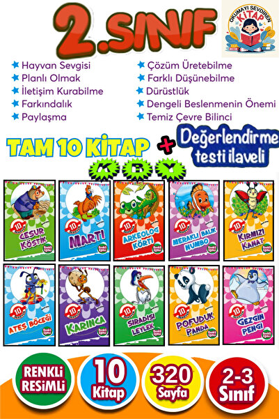 KBY 2.ve 3.Sınıf Okumayı sevdiren Eğlenceli Süper Etkinlikli test kitaçığı
