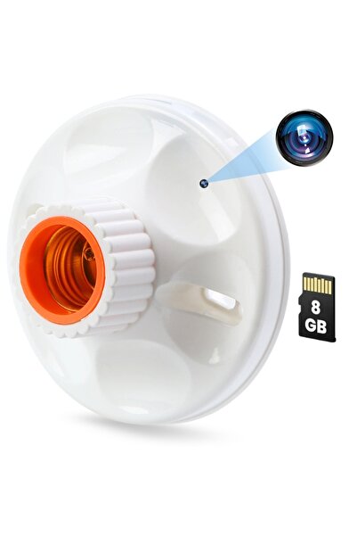 iUni Cameră spion cu soclu E27 SB1, Wi-Fi, 8GB, Full HD, montare pe tavan/perete