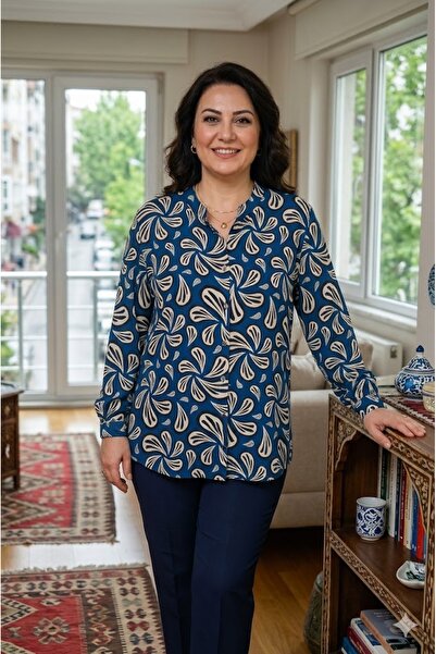 elma abone Cămașă de damă din viscoză, cu nasturi, mărime mare