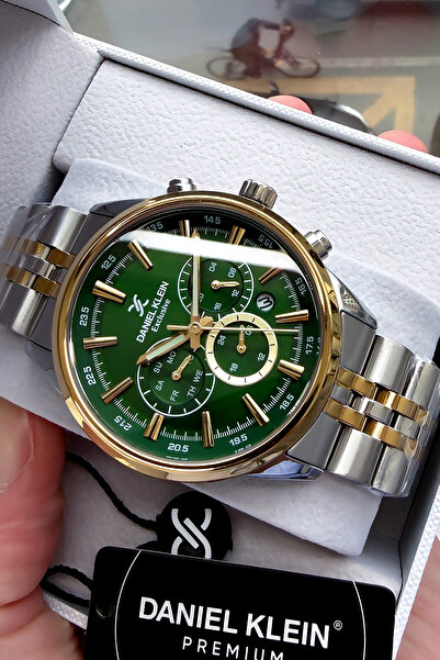 Daniel Klein Exclusive Özel Kutulu Hediyelik Erkek Kol Saati Gümüş Renk Çelik...