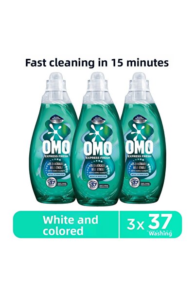 Omo Express Fresh Anti-Bad Odor White and Colored Liquid Laundry Detergent 14...
