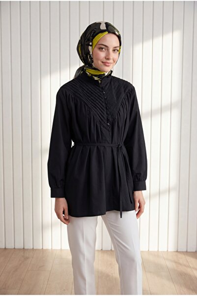 BENAHOLL Πουκάμισο Vildan V με ραβδώσεις από ποπλίνα-NA820 Μαύρο