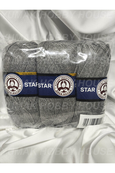 Ören Bayan Ören STAR Gümüş El Örgü İpi (3 Adet) - Renk: 008