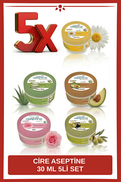 CIRE ASEPTINE 5 Adet X Soft Prebiyotik El, Yüz & Vücut Kremi 30 Ml