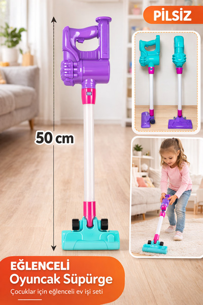 YILDIRIM OYUNCAK 50 Cm Dikey Süpürge Dikey Pilsiz Süpürge