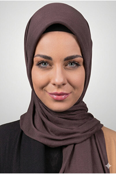 Şalcenneti.com Γυναικείο χιτζάμπ πρακτικό χτενισμένο βαμβακερό σάλι με σφουγγ...