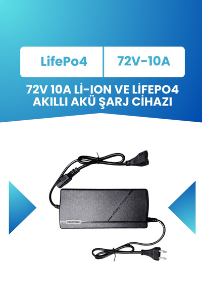 ELECTROLL 72V LiFePO₄ Batarya İçin 84V 10A Uzun Ömürlü Akıllı Şarj Aleti