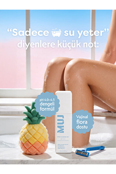 MUJ Bebek Pudrası Kokulu Genital Bölge Yıkama Jeli - Nioli Özlü_pH Dengeli_15...