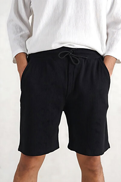 beuivo Men's Ottoman Corded Fabric Fabric Regular Comfortable Fit Elastic Wai...