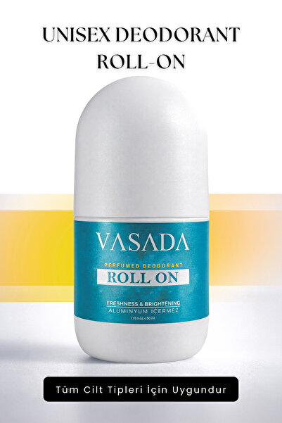 Vasada Ter Kokusu Önleyici Beyazlatıcı Alüminyum İçermeyen Unisex Roll-on 50 ml