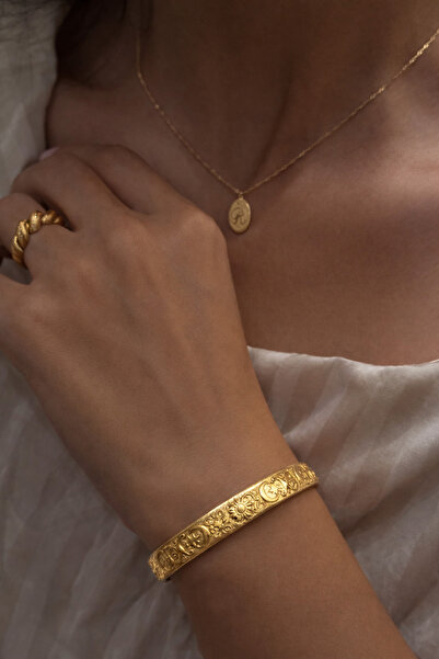 Markiz Takı Ethnic Gold Bracelet - Adjustable