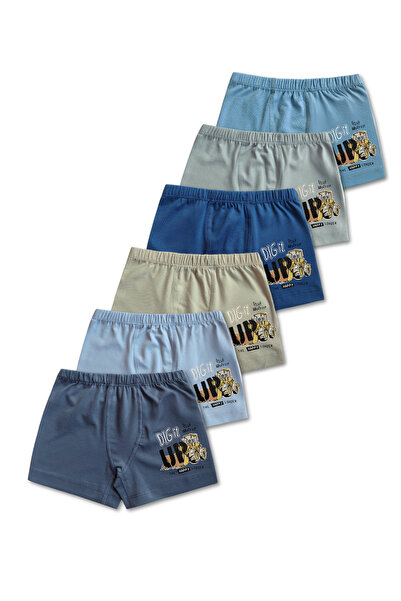 Panfilia 95% Cotton Piece Boys' Stretch Fabric Combed Cotton Boxer Set of 6 /...