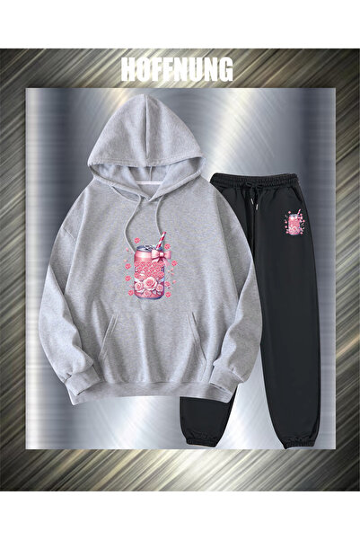 HOFFNUNG Unisex Casual Tracksuit Set Spirit Outdoor Full Hoodie