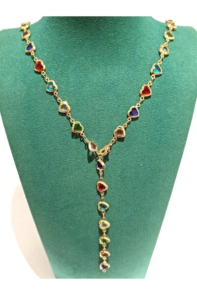 Monalisa Home Gold Color Luxury Figured Fancy Y Necklace