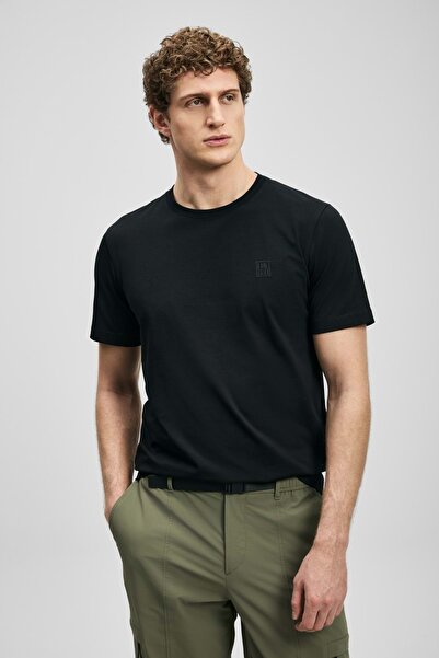 Lufian Pablo Modern Graphic T-Shirt Black