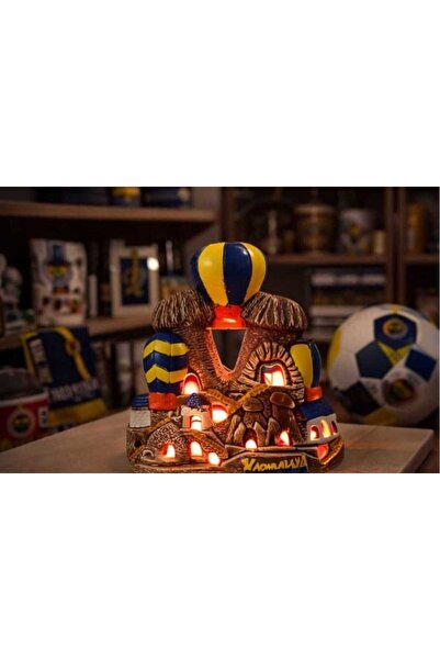 ATHSTORE Kapadokya Dekoratif Alçı Peribacası Gece Lambası Taraftar Fenerbahçe...