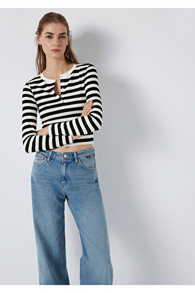 Mavi Mâneci lungi pentru femei tricou M1613767-85407