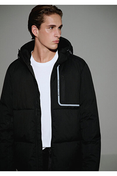 Mavi Water Repellent K Hooded Black Inflatable Jacket 0110463-900