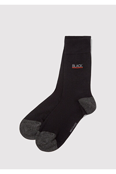 Mavi Black Embroidered Black Socks 0912201-900