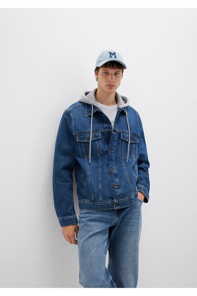 Mavi Brandon 90lar Vintage Koyu Jean Ceket 0112808-90839