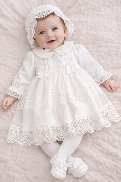 Naka Concept Lunaria Lace – Baby Girl Lace Special Occasion Dress |   Baby Gi...