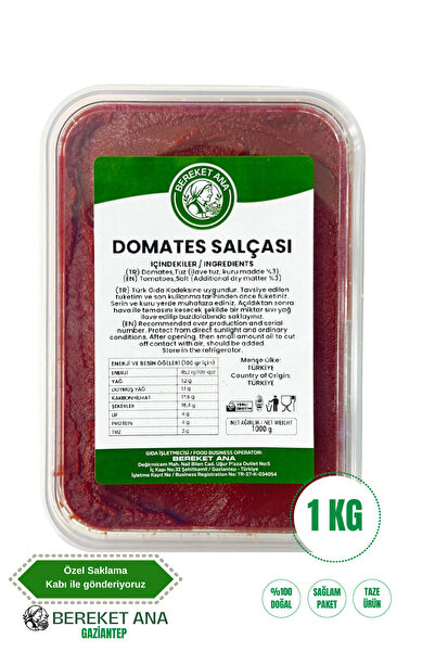 gaziantepli bereket ana baklava & yöresel BEREKETANA Ev Yapımı Domates Salças...