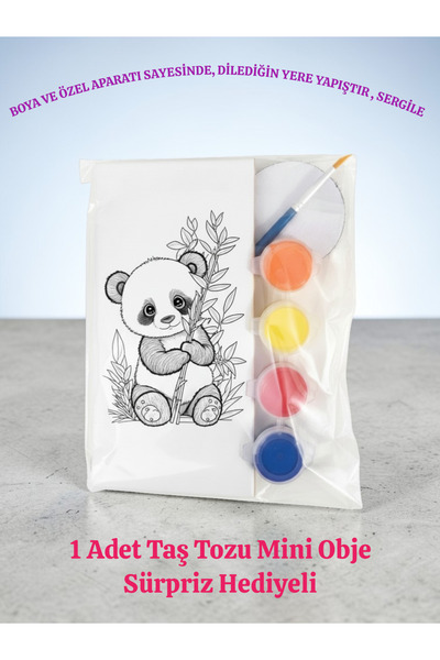 sharp&art Çini Boyama, Karo Üzerine Hayvanlar Serisi Boyama Seti, Çocuklar Ma...