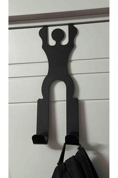 VENON 1 брой Черен метален закачалка за врата в американски стил, за дома, за...