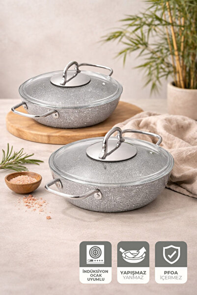 Kitchen Life Gigilli You 4 Piece Granite Pan Set