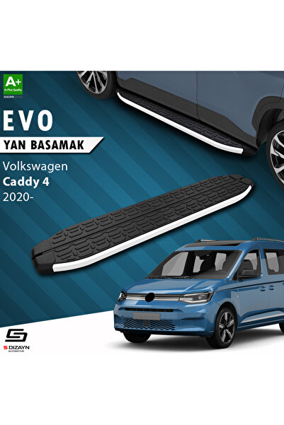 S Dizayn VW Caddy 4 Evo Aluminyum Yan Basamak 193 Cm 2020 Üzeri A+ Kalite VW-...