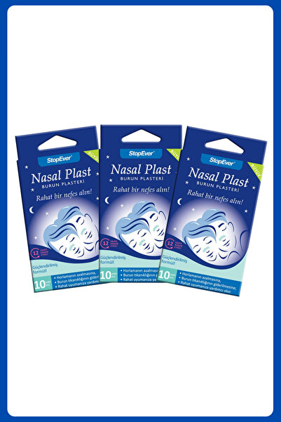 StopEver Nasal Plast Burun Bandı Büyük Boy x3