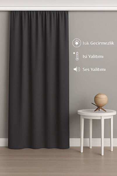 Hozari antrasit blackout karartma güneşlik
