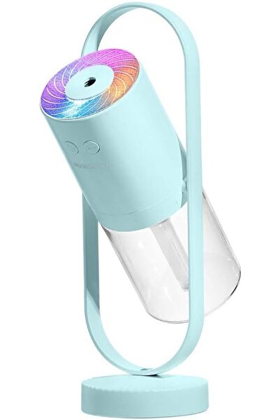 Arabest مرطب هواء صغير محمول مزود بإضاءة ليلية دوارة 360 درجة، مرطب هواء مكتب...