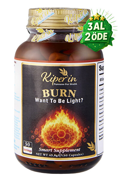 Kiperin Burn | L-Karnitin, Yeşil Çay, Guarana, Zencefil, Garsiniya, Kafein.. ...