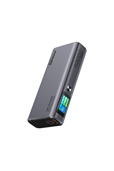 Promate Titan-130 Portable Power Bank with 20000mAh capacity, 130W power, TFT...