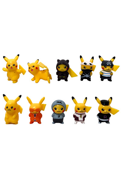 Choice مجموعة بانداي 10 قطع أو 8 قطع من مجسمات بوكيمون بيكاتشو، ألعاب أطفال، ...
