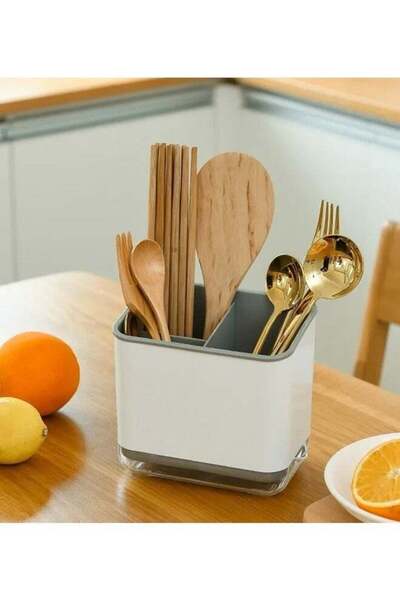 Arabest Kitchen Cutlery Rack,Multifunctional Storage Box,Three Compartments,D...