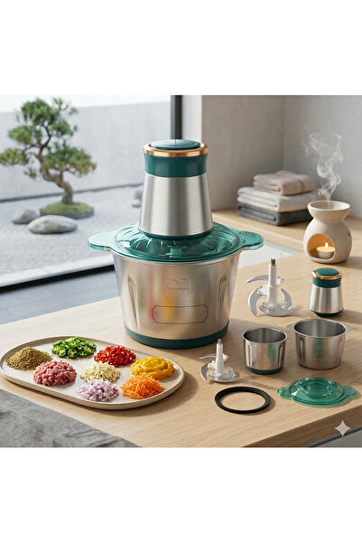 Primo Plus Electric stainless steel meat grinder with a durable bowl, large 5...