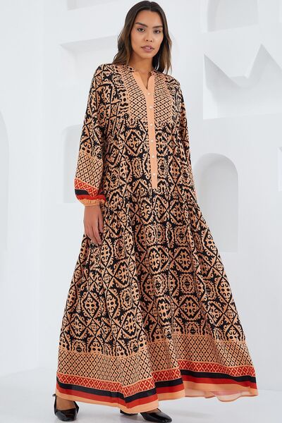 Hiccup Rochie maxi cu decolteu în V și model BDART