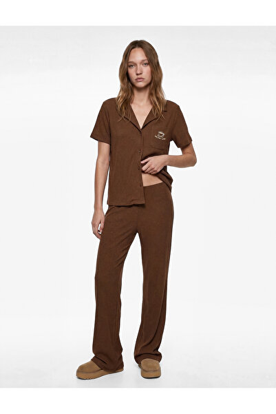 Koton مزيج فيسكوز طقم بيجامة مريح وواسع