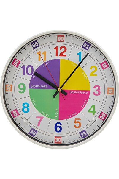 Regal Klik Eğitici Çocuk 30cm Sessiz Duvar Saati