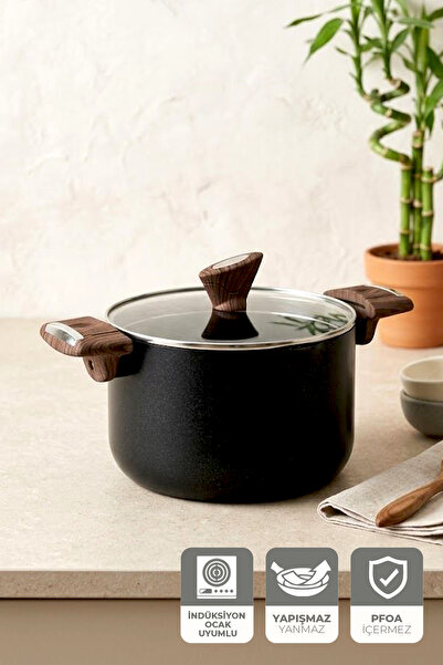 Kitchen Life Gigilli Titanium Pasta Pot 22 cm Black