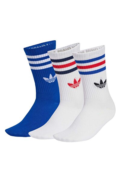 adidas جوارب طويلة بثلاثة خطوط - 3 أزواج