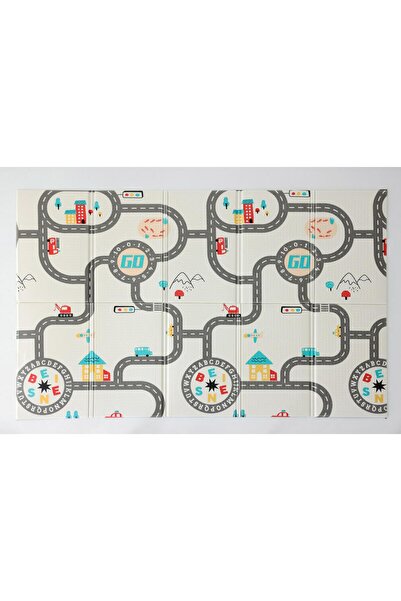 Coolmats 200x130x1 Cm Araba Yarışı Katlanabilir Oyun Matı