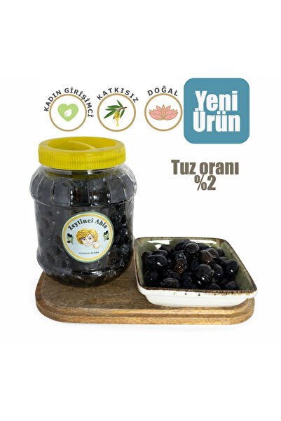 Zeytinci Abla Siyah Zeytin Doğal Çevirme Yağlı Sele Tuzsuz - Az Tuzlu (Yeni S...