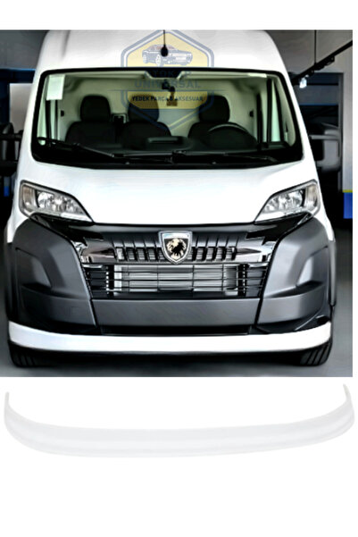 KAPOTO Peugeot Boxer 2014-2025 Ön Tampon Lip Eki Karlık Beyaz Piano Black Akr...