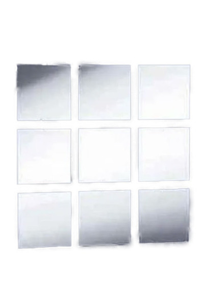 OEM Set 10 Oglinzi Design PATRAT - Oglinzi Decorative Acrilice Cristal - Diam...