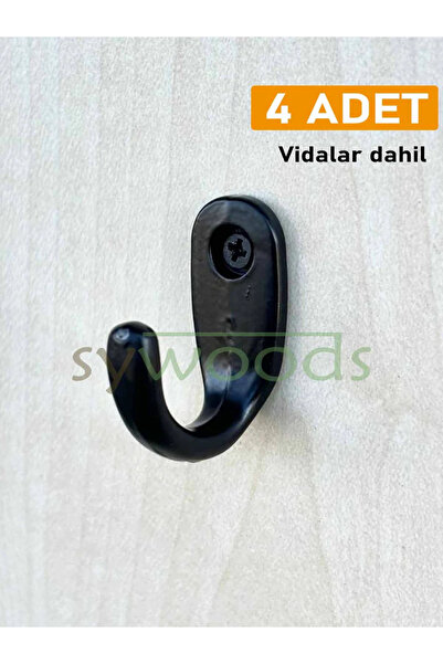 sywoods Büyük Fincan Askı Siyah Dekoratif Tekli Bijuteri Askılık Aksesuarı 4 ...